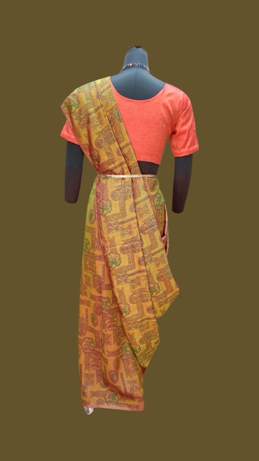 Silk Saturn Self Jacquard shot colour Saree