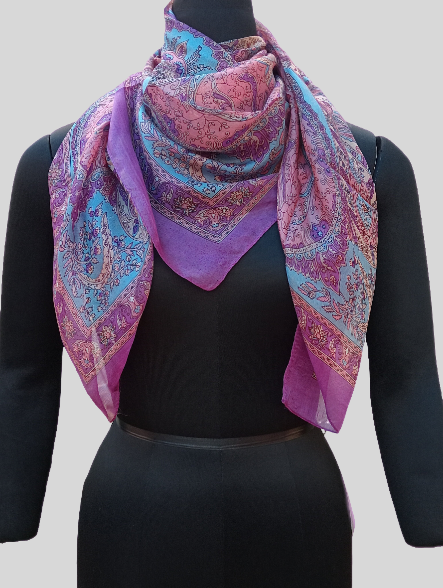 Pure silk scarf