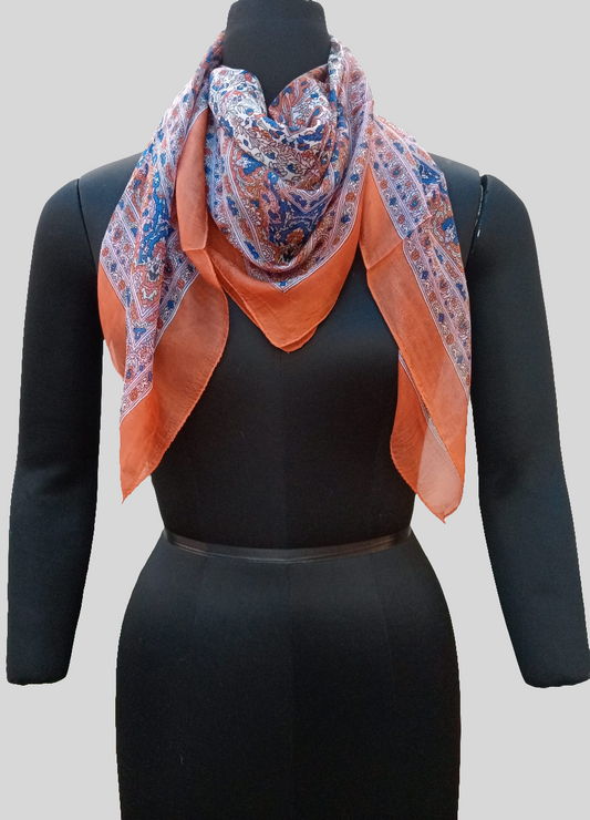 silk scarf ( orange )
