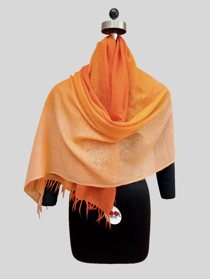 Wool ombré stole