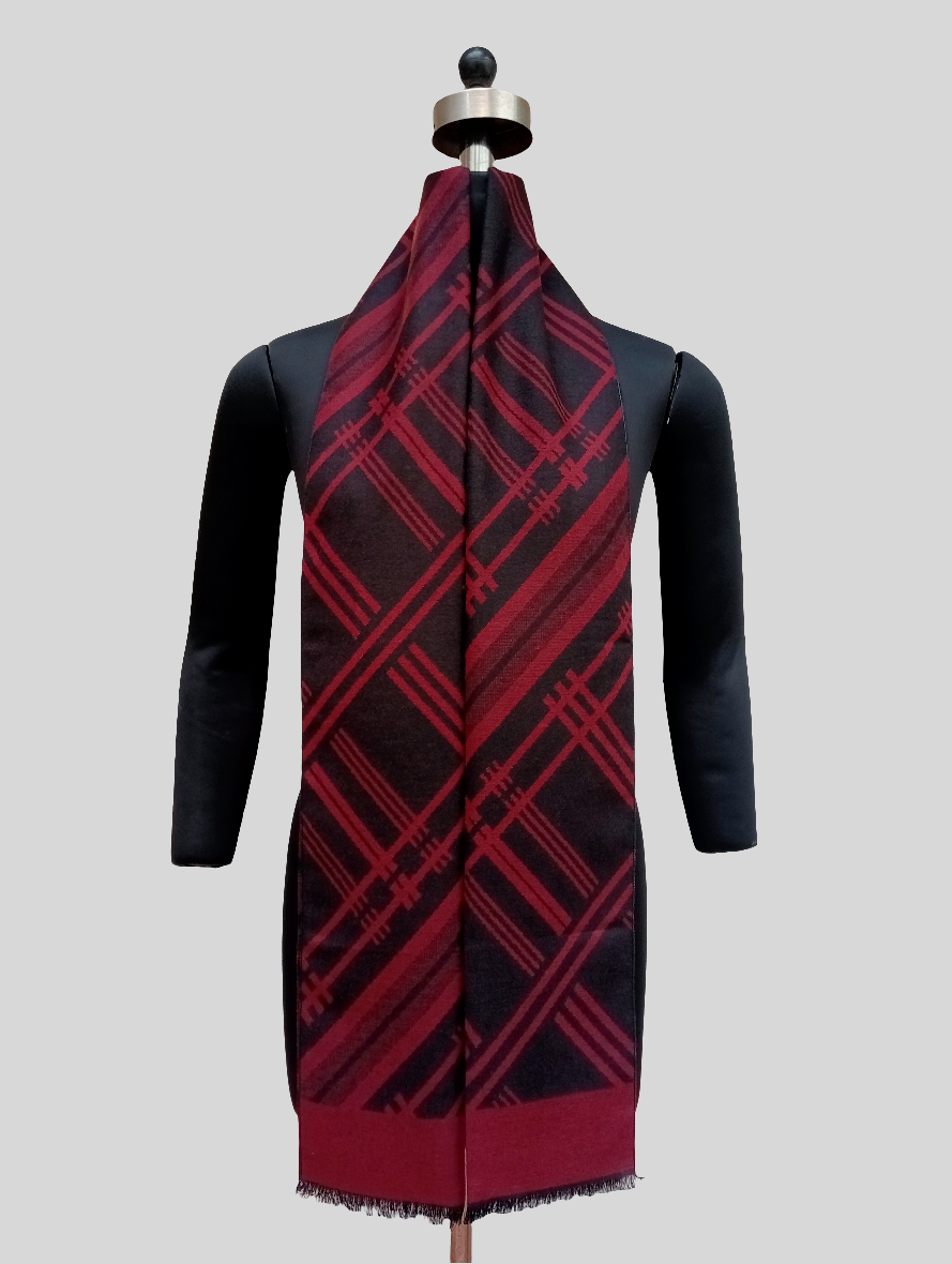 Pattern design Silk wool reversible stole