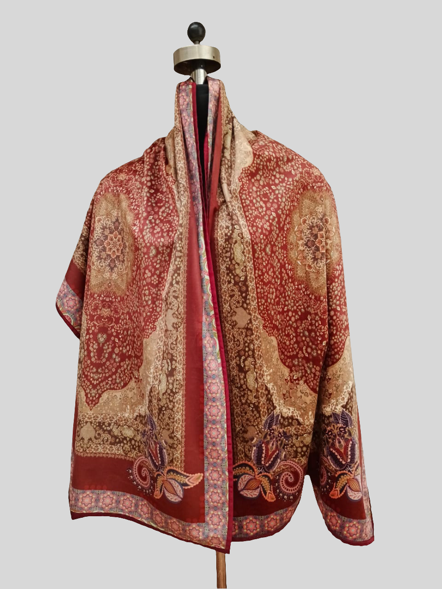 Digital Printed Velvet Stole