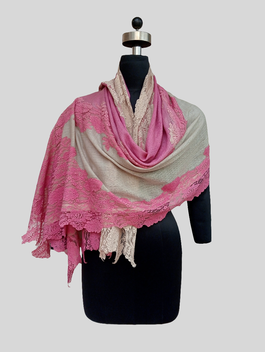 Five sided lace stole