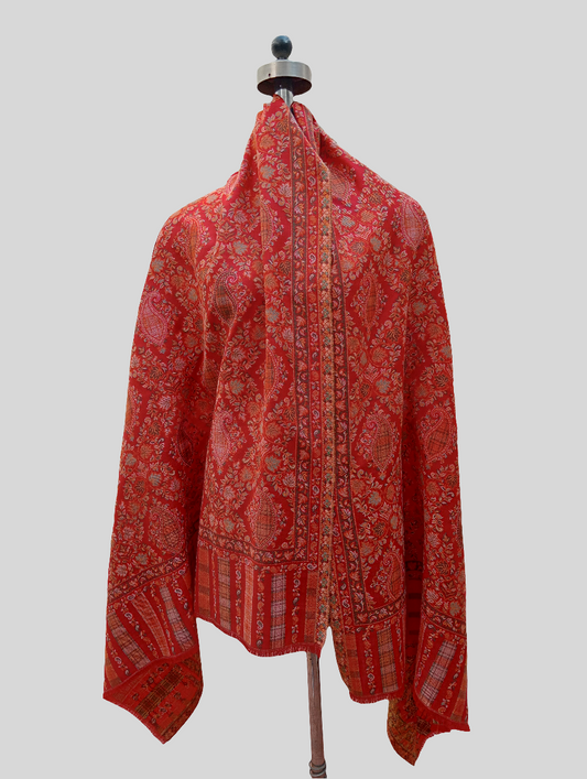 Ambi Design Woven Shawl - Red