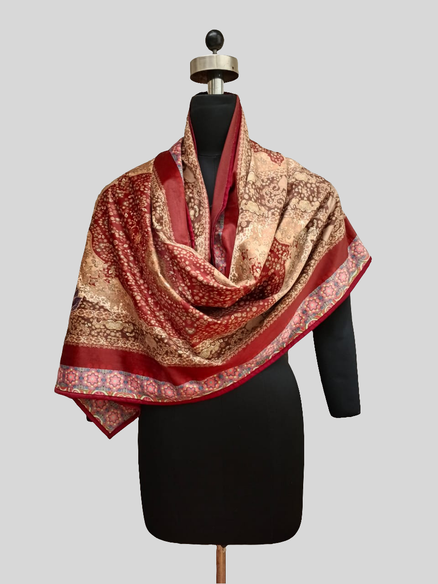 Digital Printed Velvet Stole