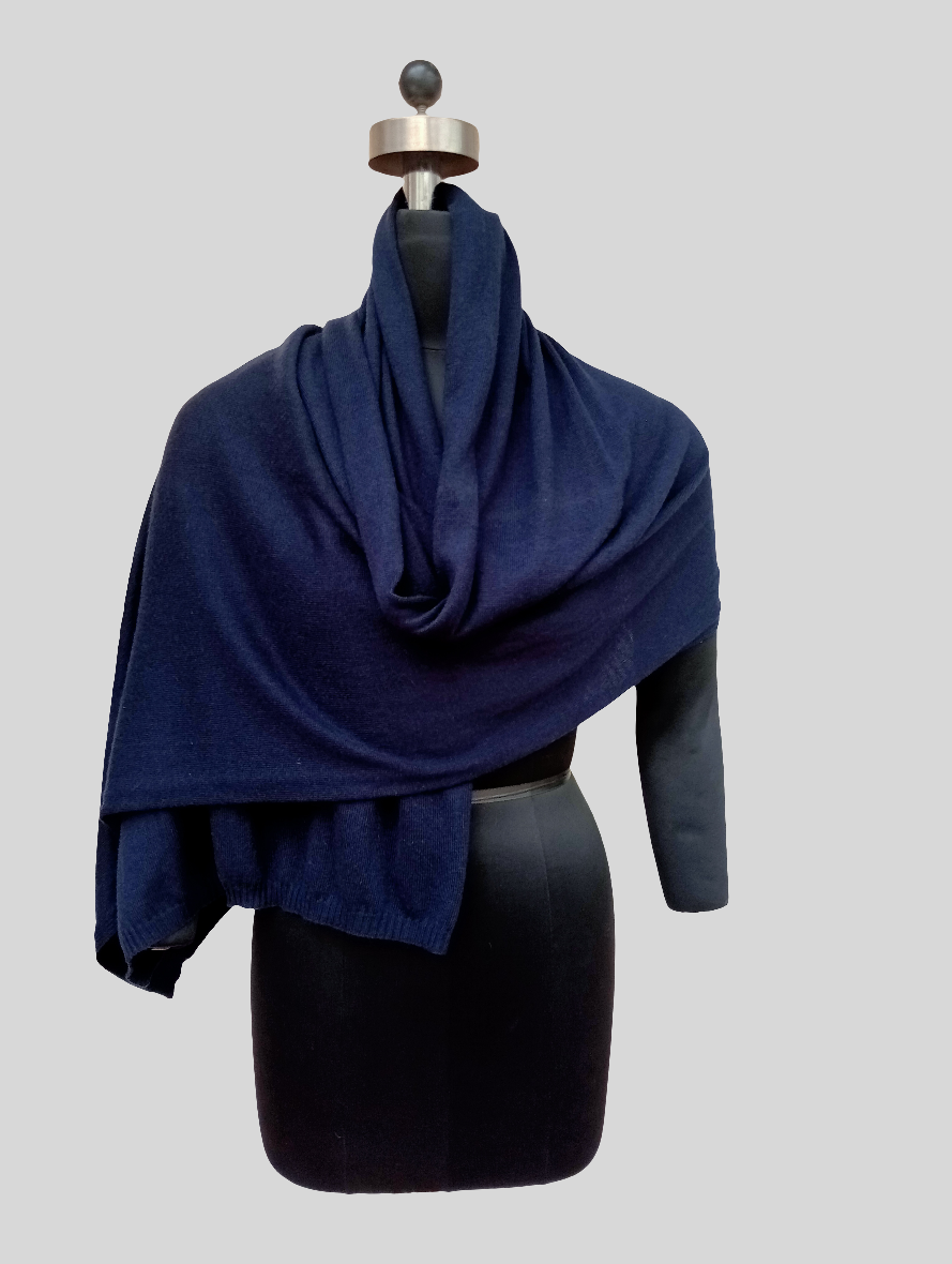 Super fine wool knitted stole
