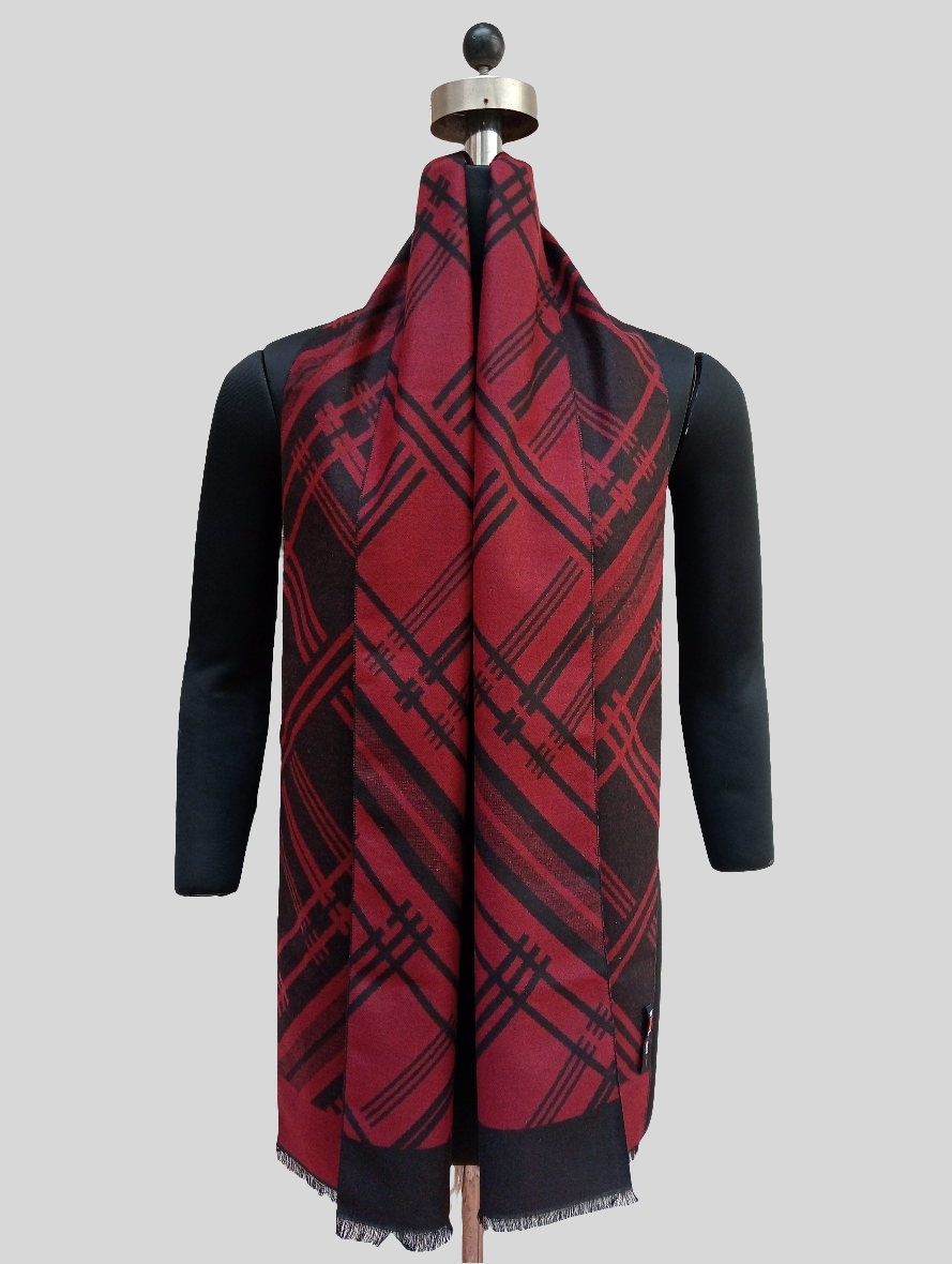 Pattern design Silk wool reversible stole