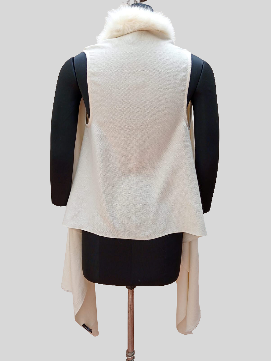 Cashmere faux fur jacket