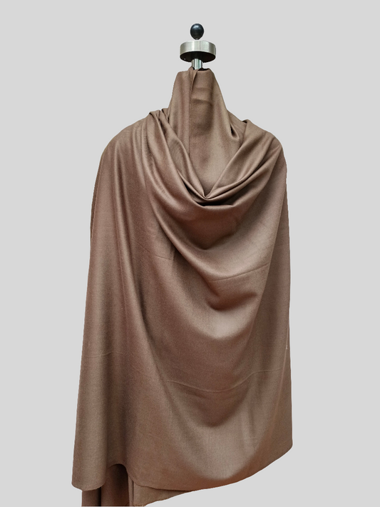 Mens solid brown shawl