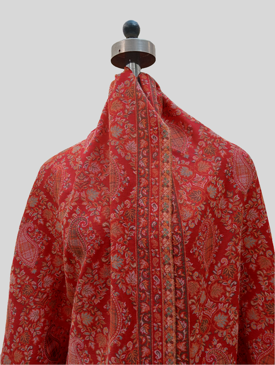 Ambi Design Woven Shawl - Red