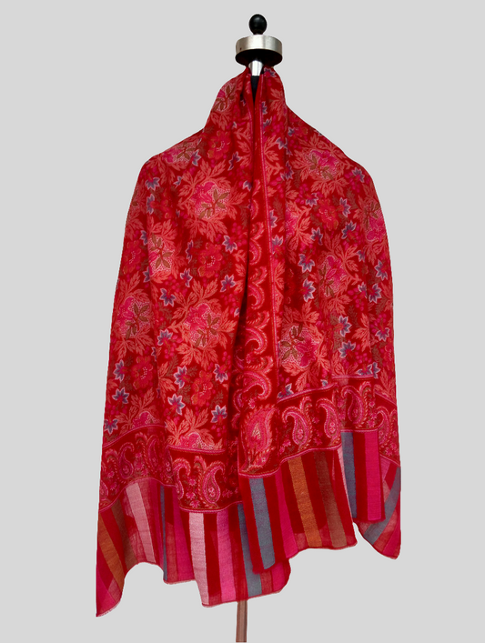 Fine wool jamawar kani design stole