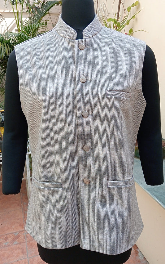 Herringbone Super Fine Wool jacket