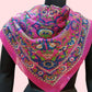 Pure silk scarf ( pink )