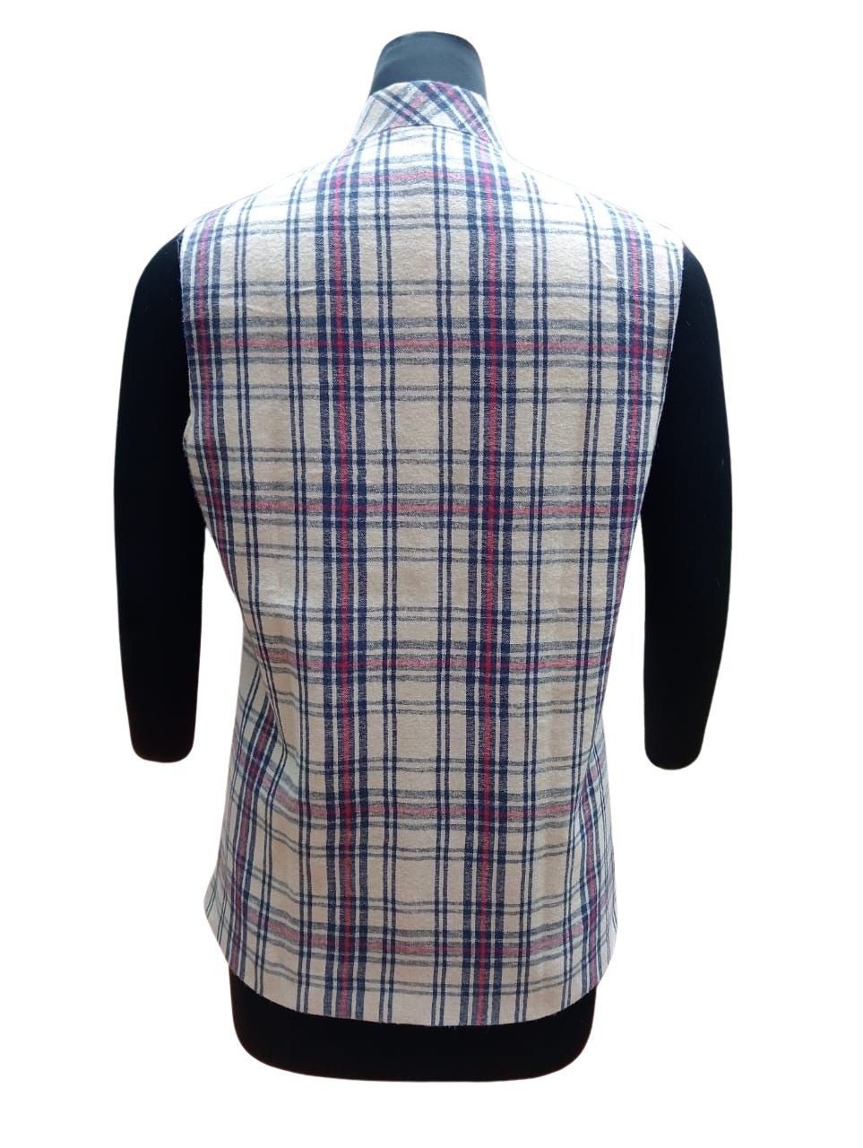 Unisex wool checks jacket