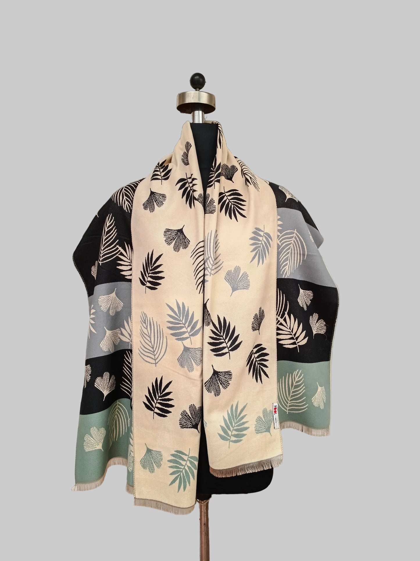 Ladies reversible wool stole