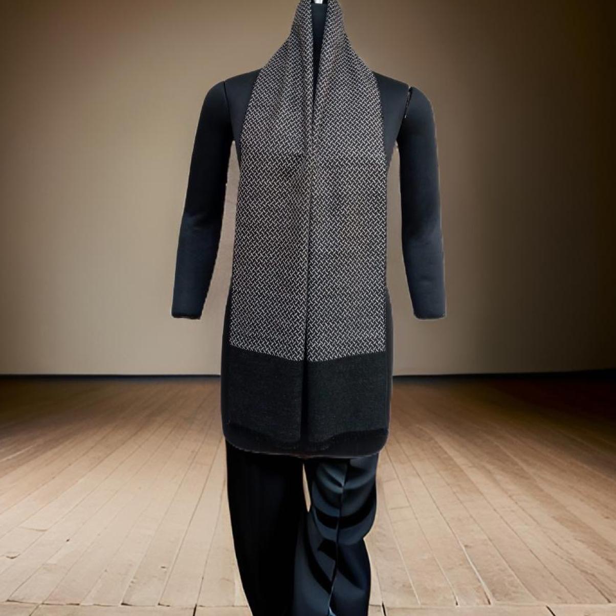 Reversible Silk wool stole