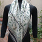 Pure silk scarf - abstract