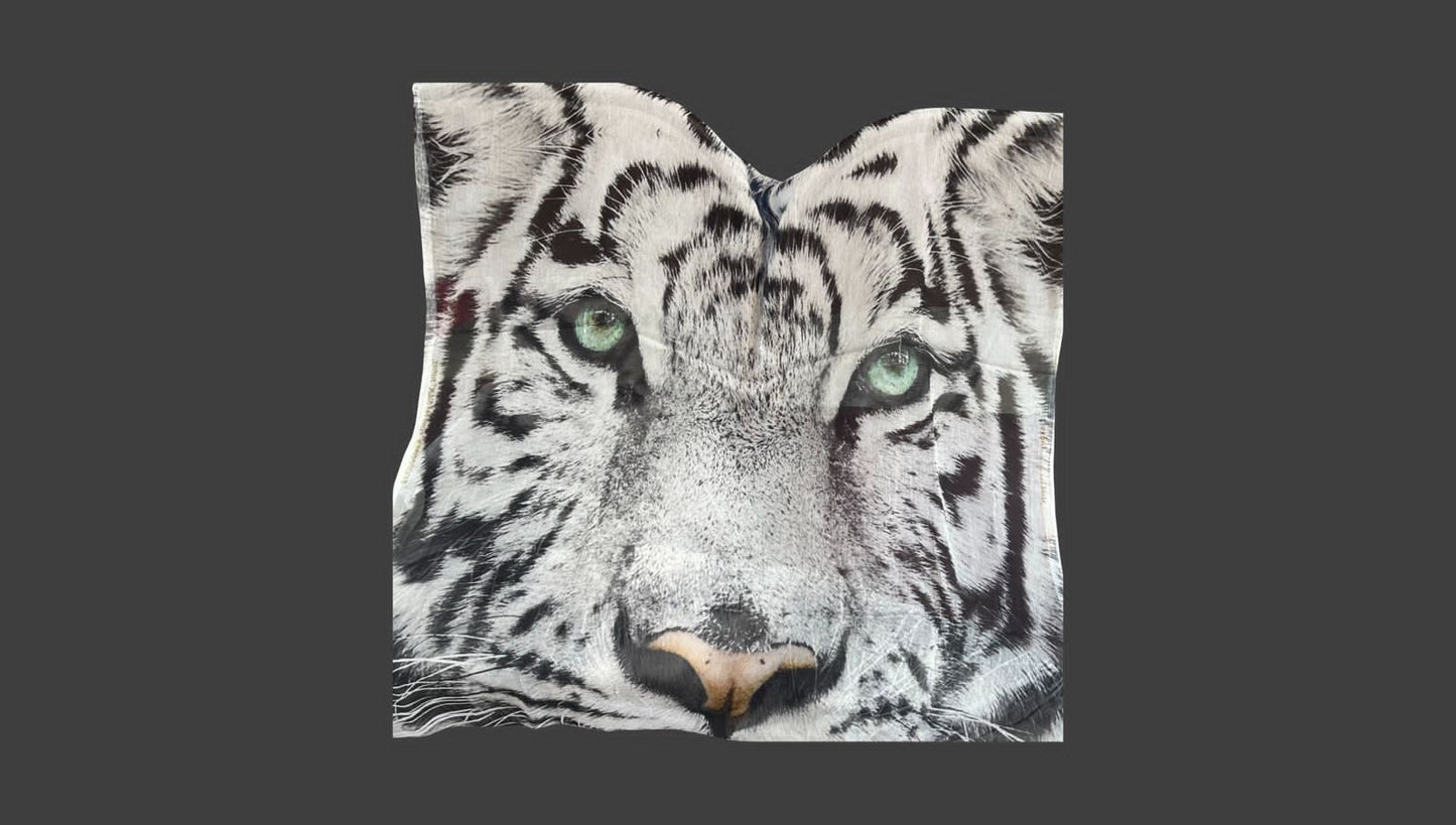 Tiger chiffon stole