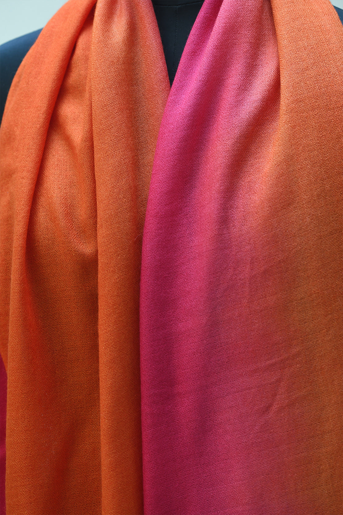 Double Shaded Stole - Pink / Orange