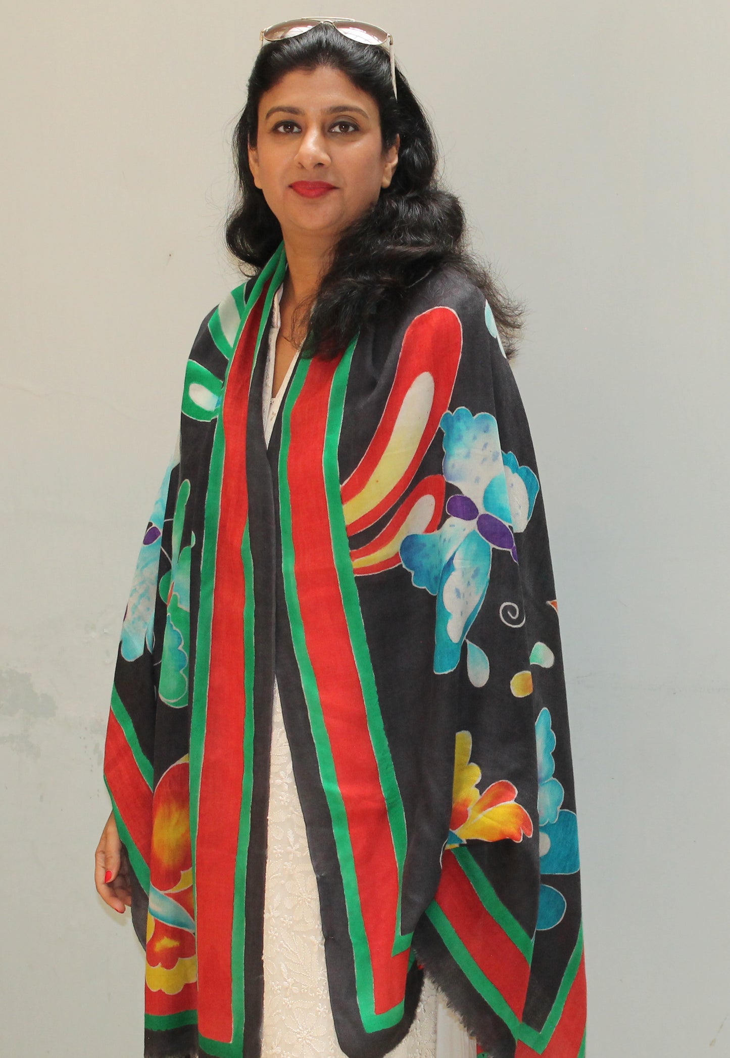 Butterfly Hand Painted Stole