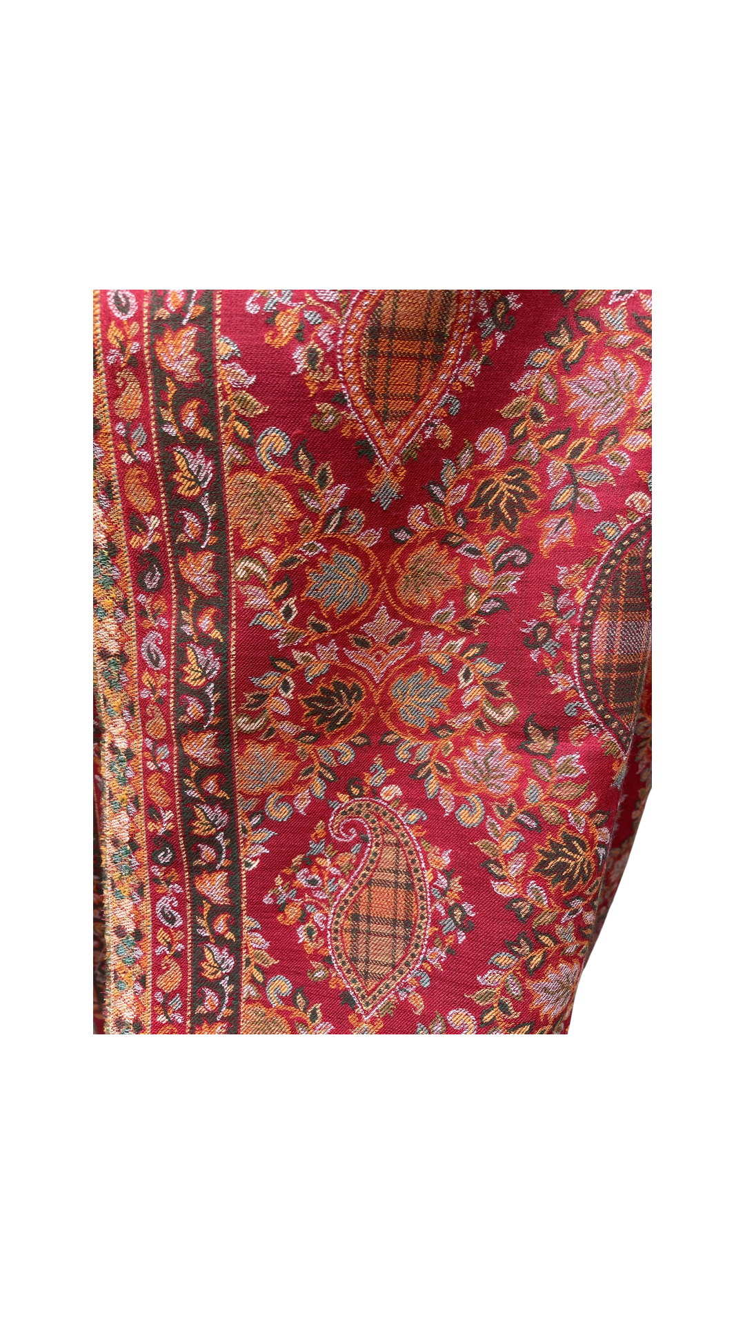 Ambi Design Woven Shawl - Red