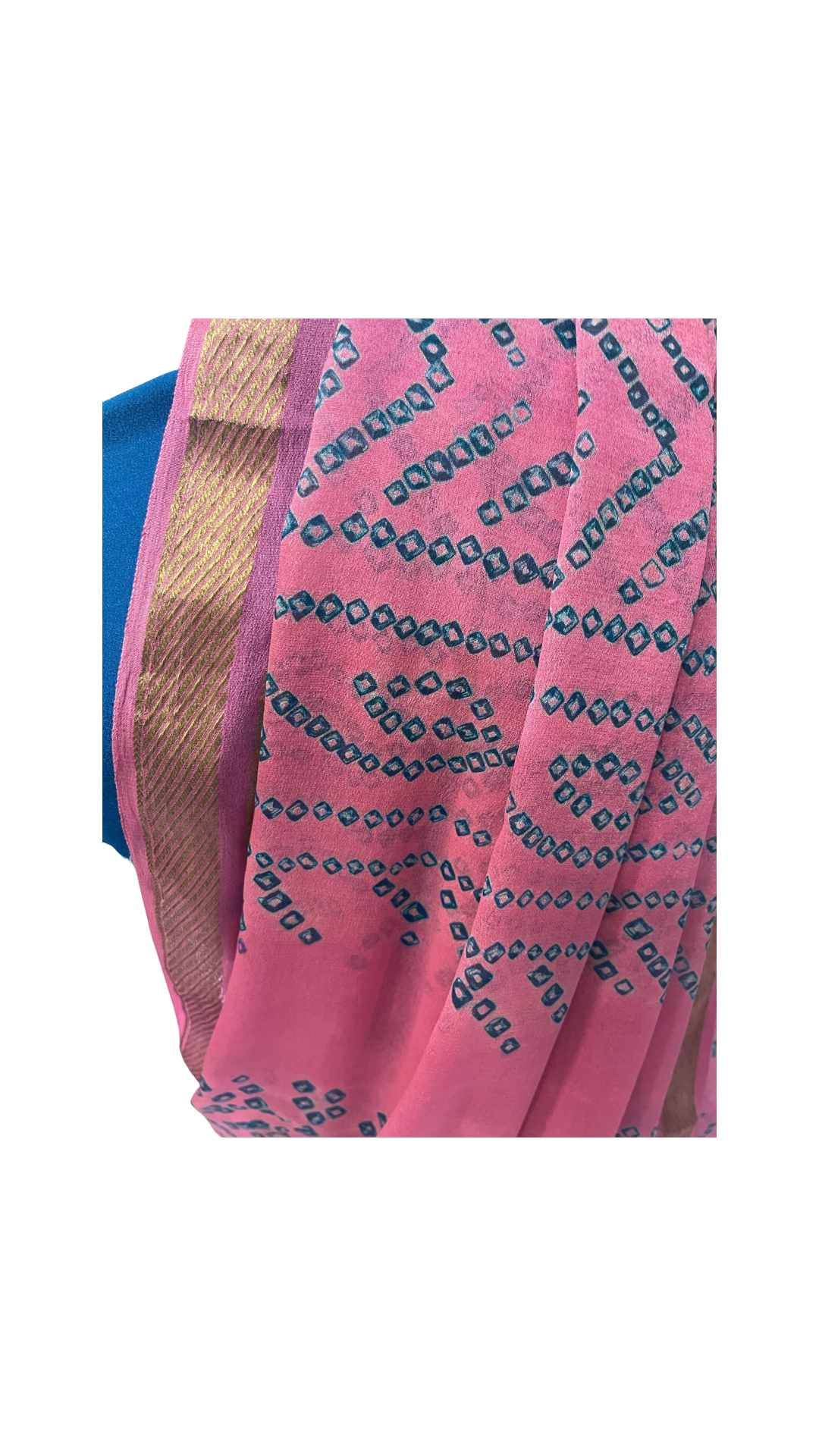 Georgette Bandhini Saree