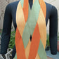 Pure wool scarf tricolour
