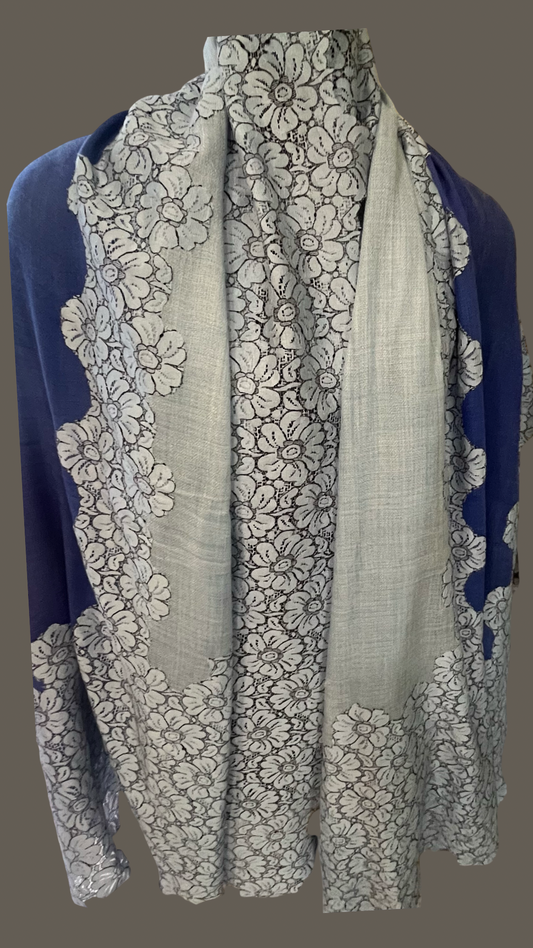 Double Shaded Lace Stole