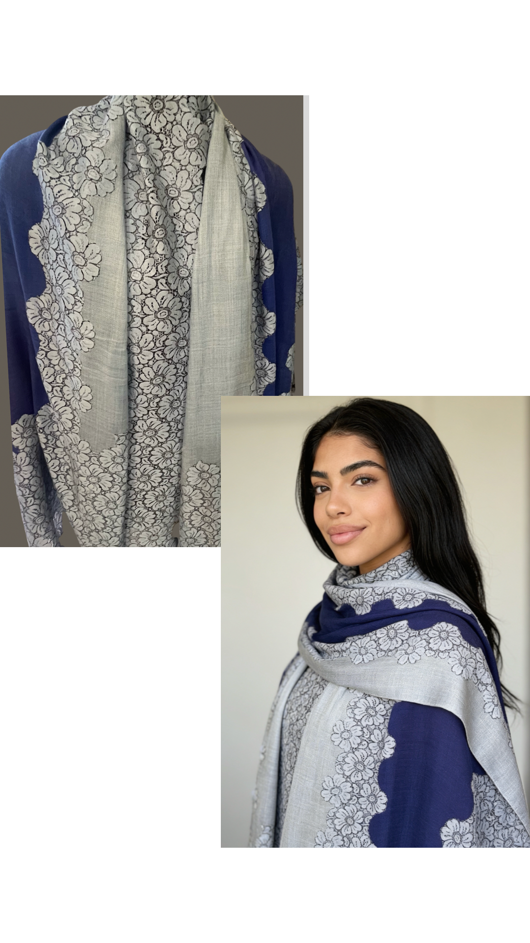Double Shaded Lace Stole