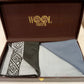 Silk wool+double shaded stole combo box