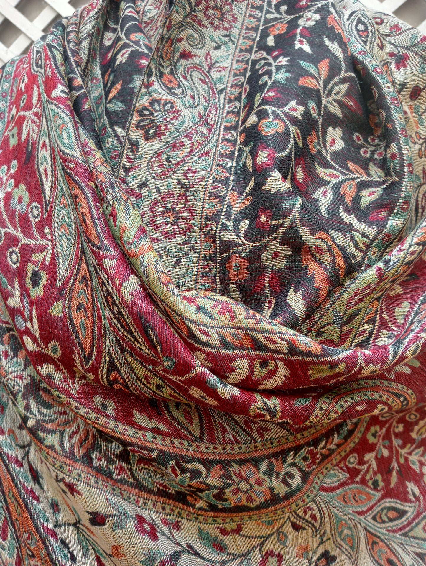Multicolored Jamawar shawl