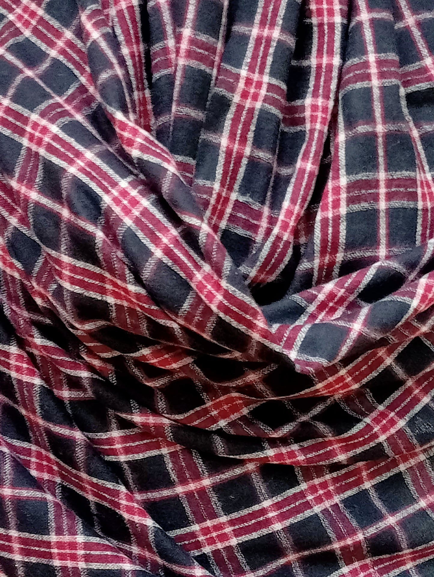 Fine wool Checked stole