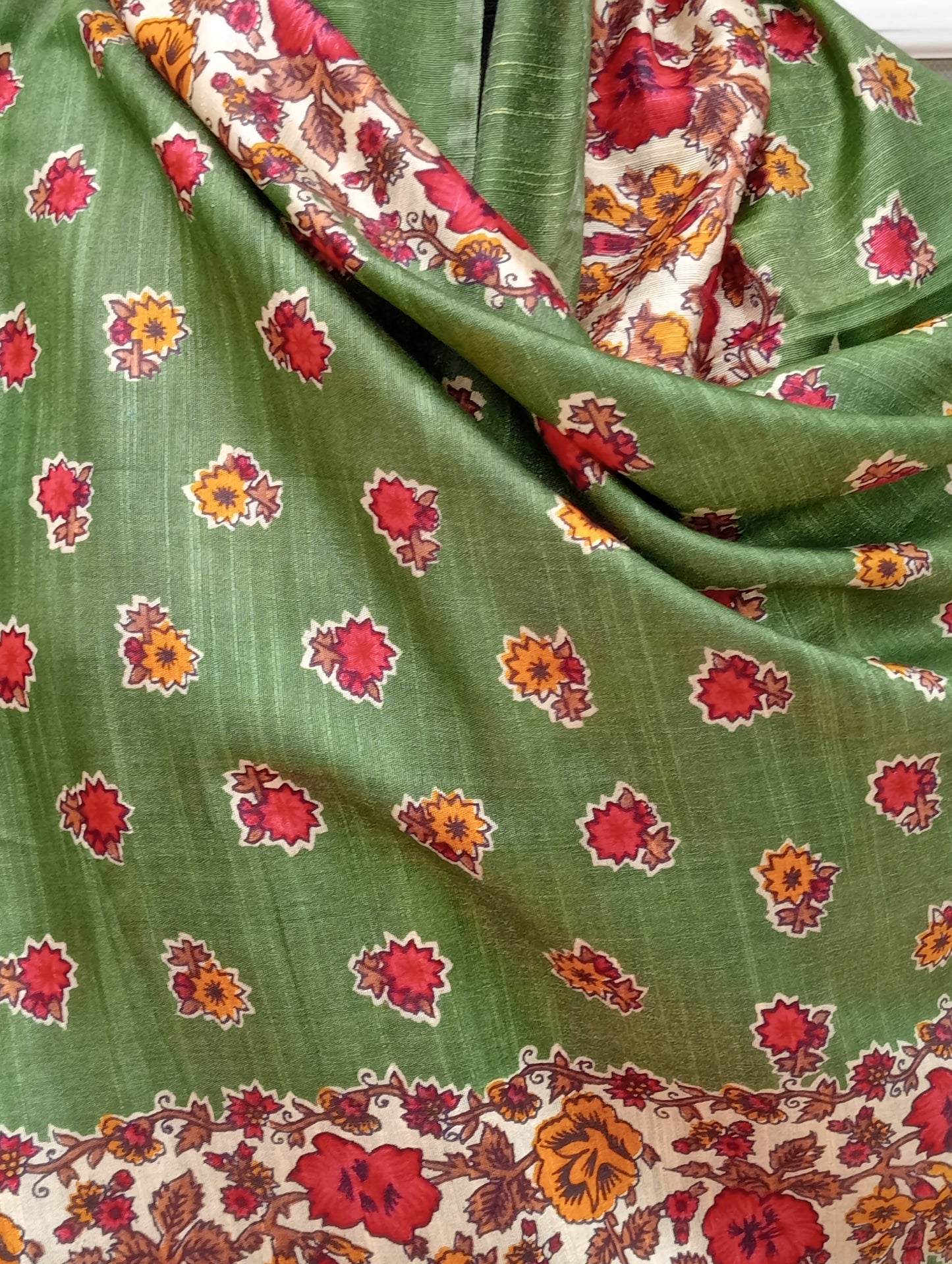 Khadi silk degital printed stole