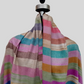 Pure pashmina horizontal stripes multicolored shawl