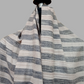 Pure pashmina horizontal black striped shawl