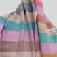 Pure pashmina horizontal stripes multicolored shawl