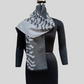 Silk wool zigzag pattern stole