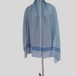 Combo box striped stole+fine wool stole