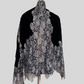 Plain Velvet stole with zari lace