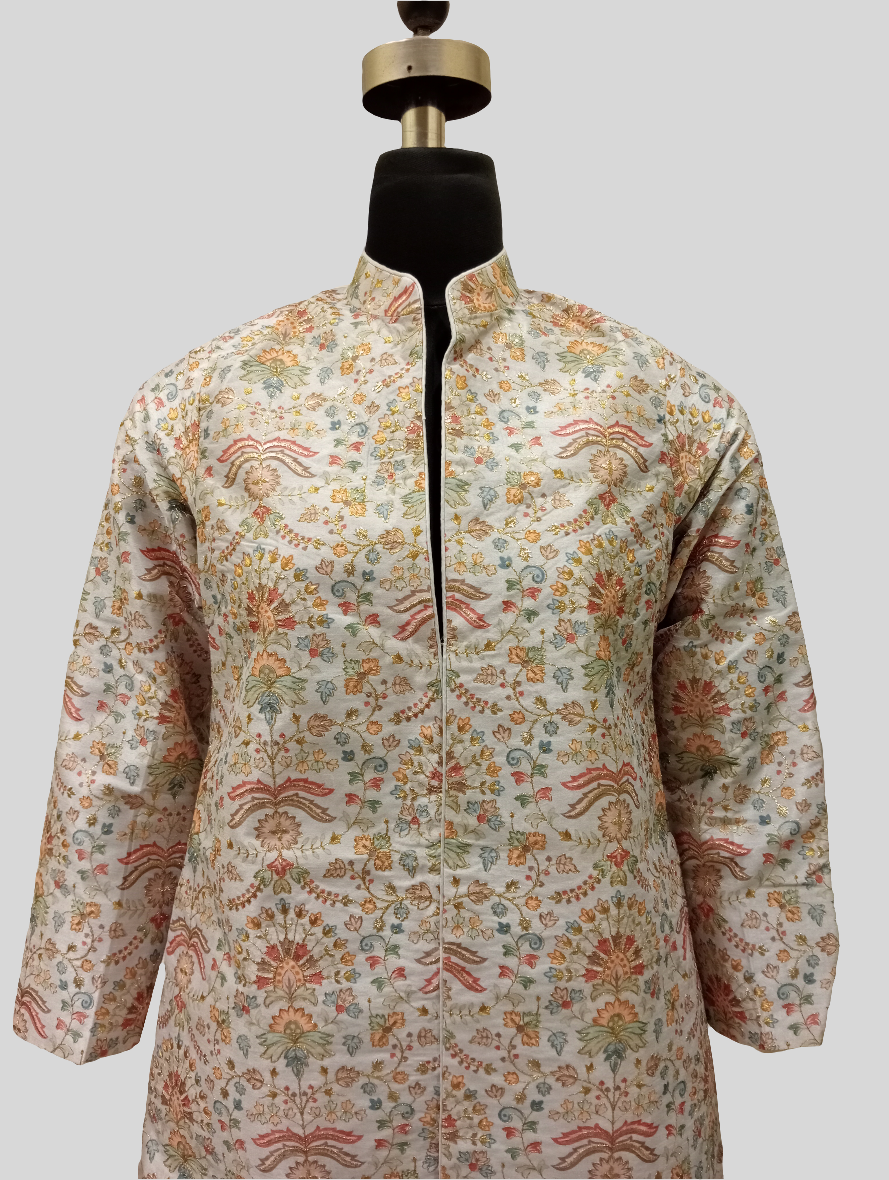 Kalamkari silk embroidery jacket