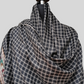 fine wool checks woven ikkat border shawl