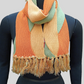 Pure wool scarf tricolour