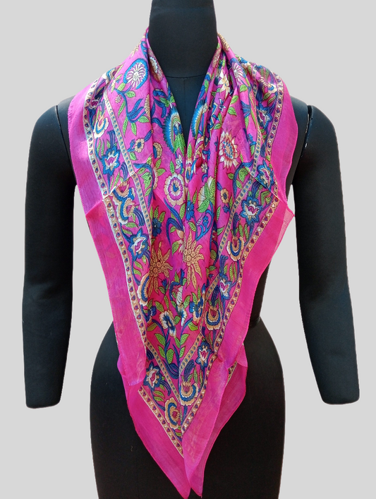silk scarf ( pink )