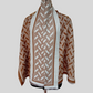 Silk wool Geometric design reversible stole