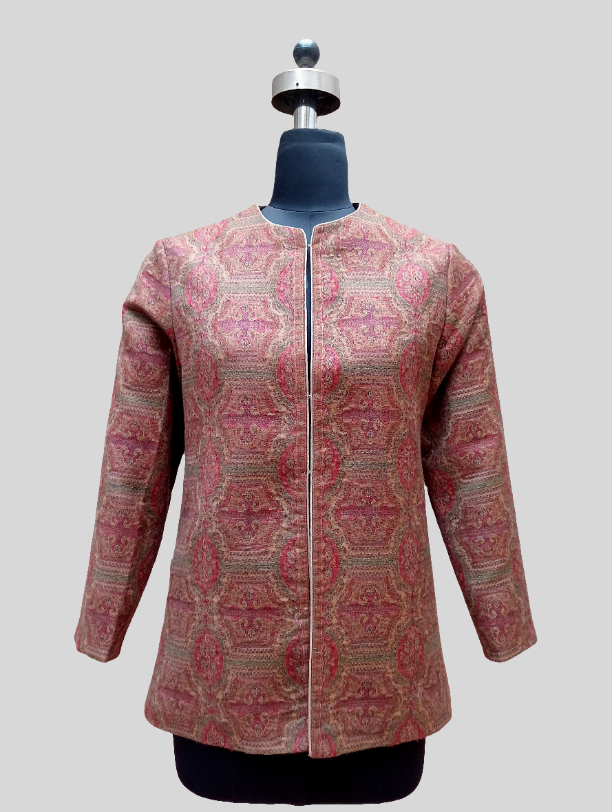 Antique Woven Jamawar Ladies Jacket