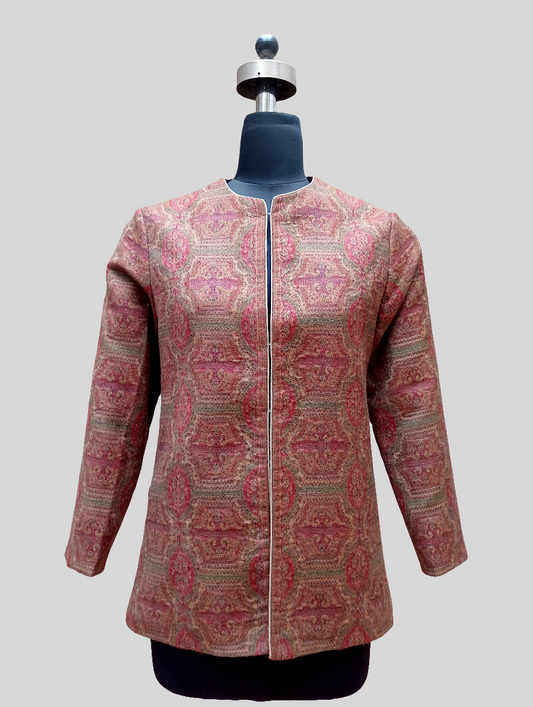 Antique Woven Jamawar Ladies Jacket