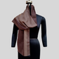 Silk wool dot design stole
