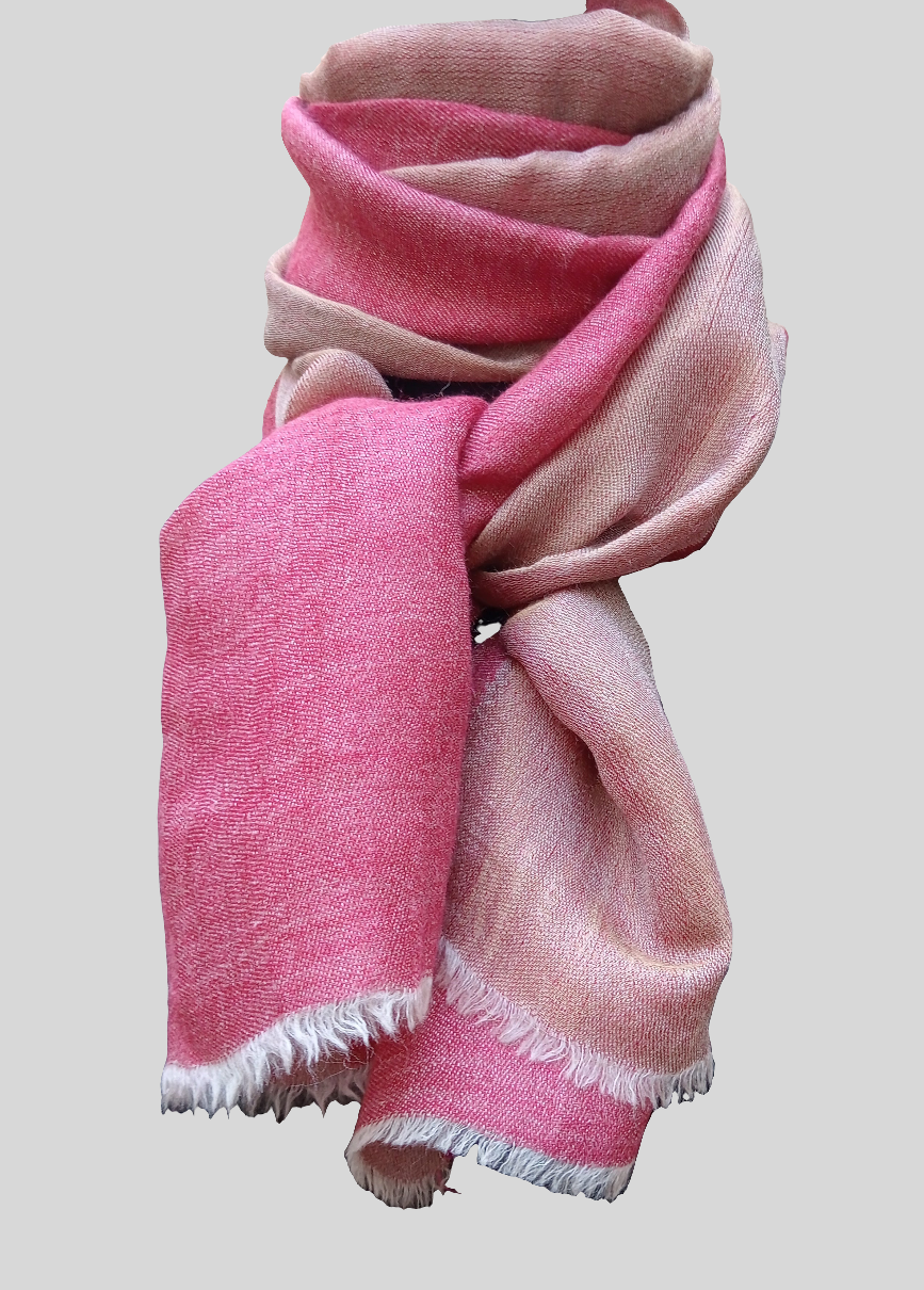 Zari reversible scarf - red