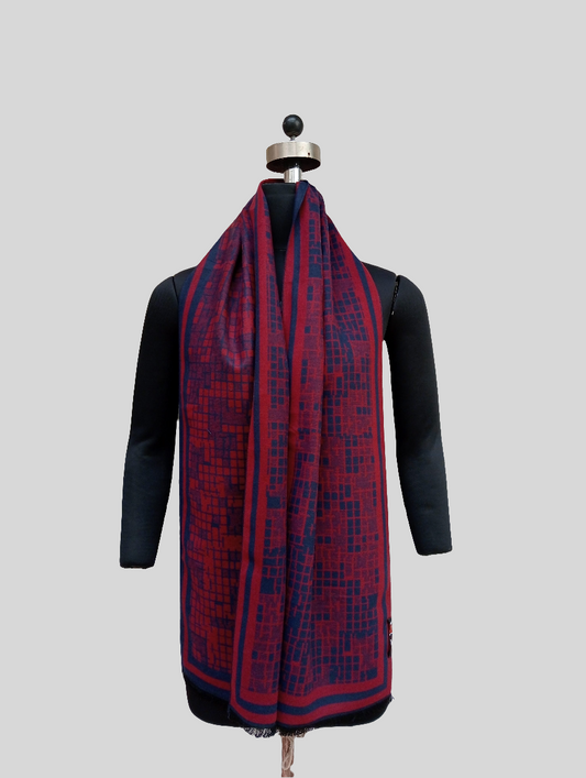 Silk wool stole