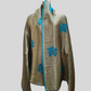 Ladies leaf design zari reversible stole